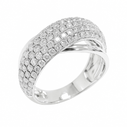 18K White Gold Diamond Ring