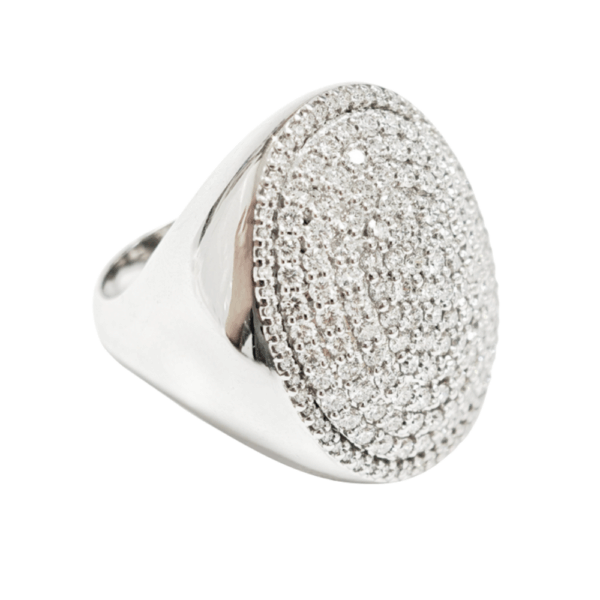 18K White Gold Diamond Ring