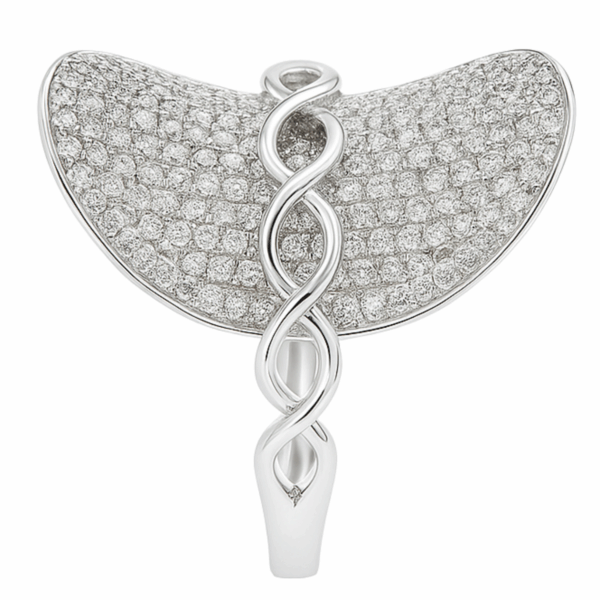 14K White Gold Diamond Ring