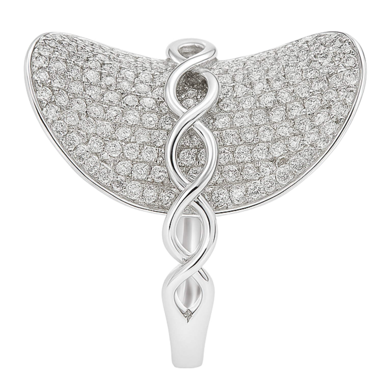 14K White Gold Diamond Ring