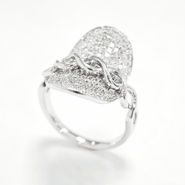 14K White Gold Diamond Ring