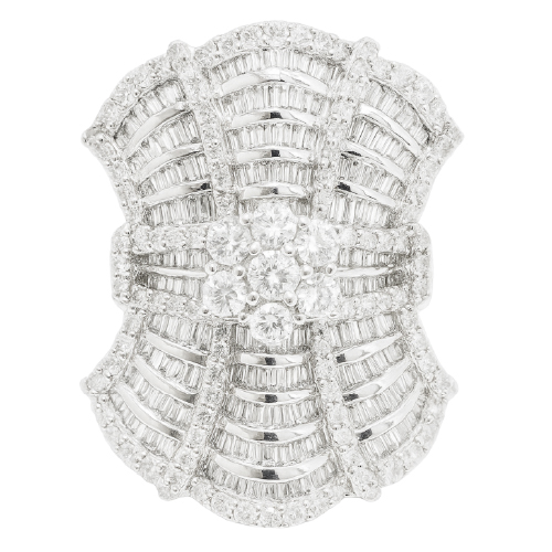 18K White Gold Diamond Ring