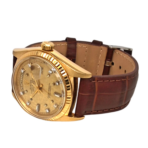 18K Yellow Gold Rolex Day-Date 36 Diamond 1803