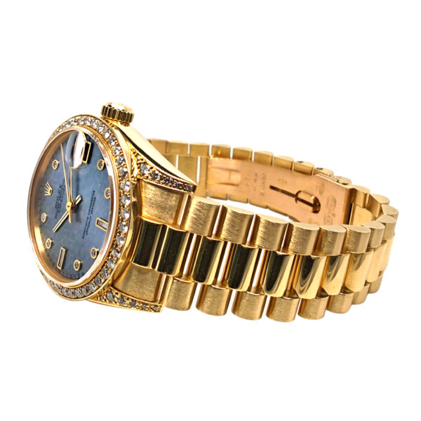18K Yellow Gold Rolex Datejust 31 Mop & Diamond 68158