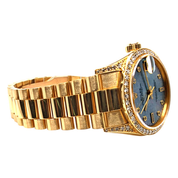 18K Yellow Gold Rolex Datejust 31 Mop & Diamond 68158
