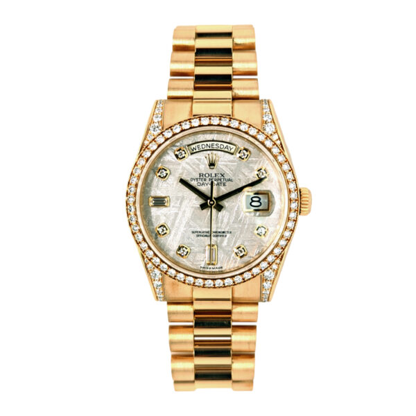 18K Yellow Gold Rolex Day-Date 36 Diamond 118388