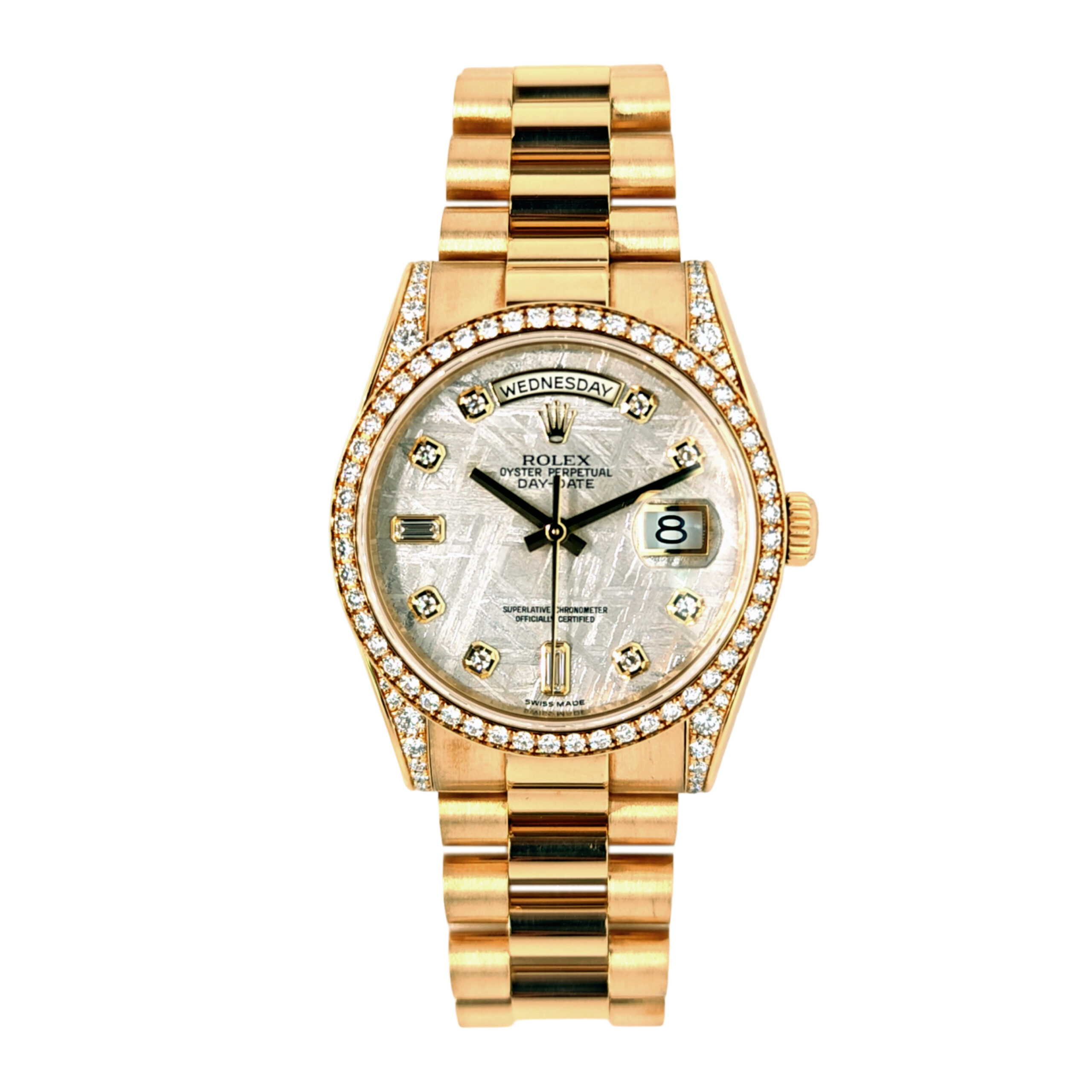 18K Yellow Gold Rolex Day-Date 36 Diamond 118388
