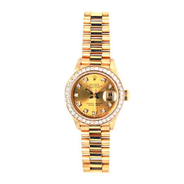 18K Yellow Gold Rolex Lady-Datejust Diamond 69178