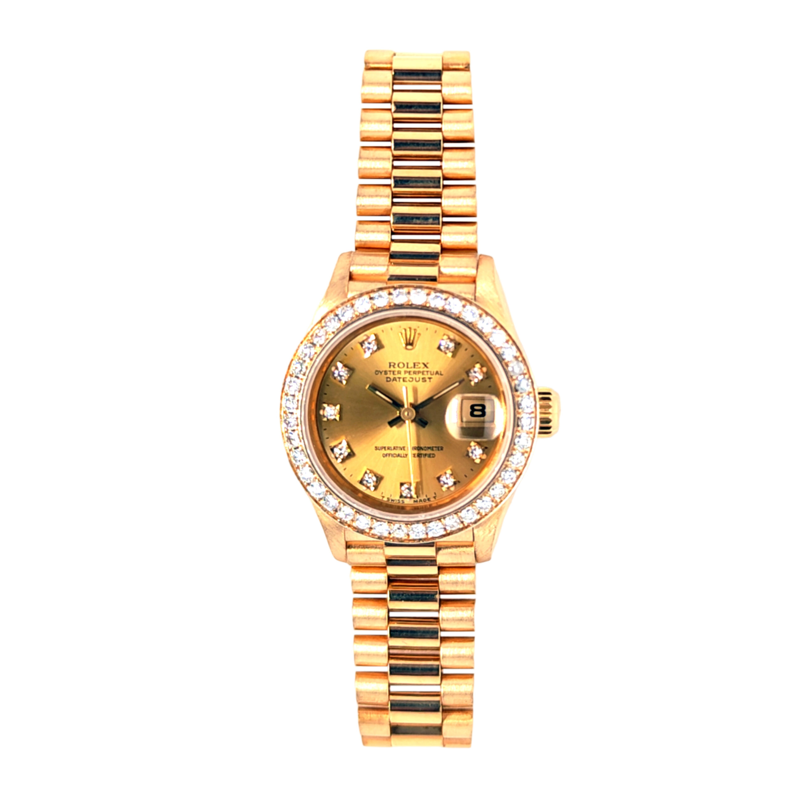 18K Yellow Gold Rolex Lady-Datejust Diamond 69178