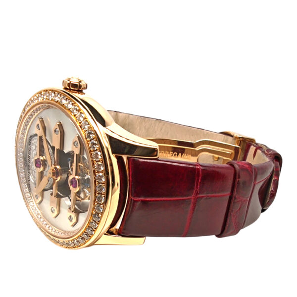 18K Rose Gold Girard-Perregaux Bridges Diamond