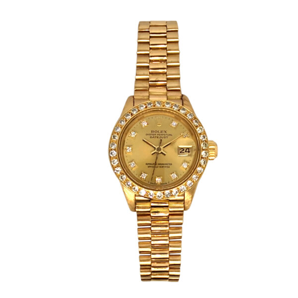 18K Yellow Gold Rolex Lady-Datejust Diamond 6917