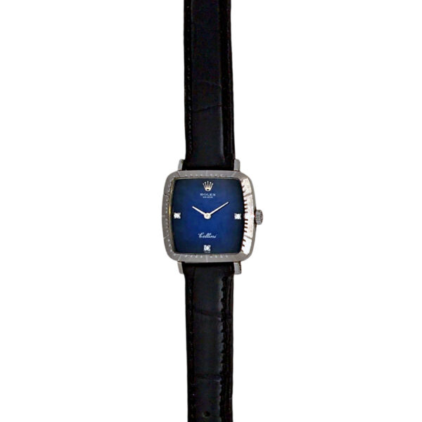 18K White Gold Rolex Cellini Diamond 4087