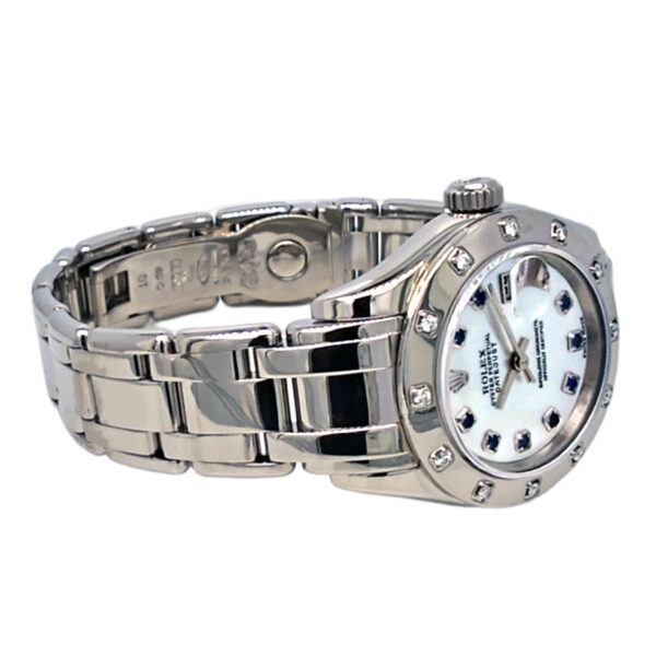 18K White Gold Rolex Lady-Datejust Pearl Master Diamond 80319