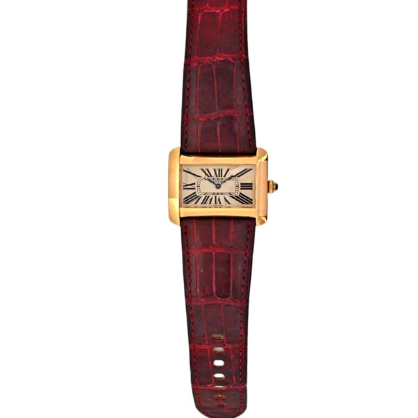18K Yellow Gold Cartier Tank Divan