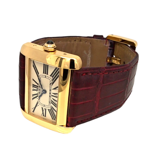 18K Yellow Gold Cartier Tank Divan