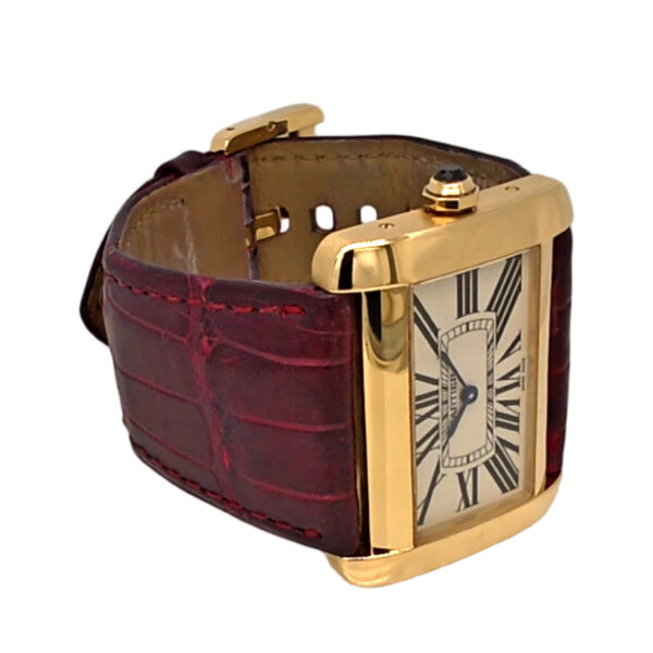 18K Yellow Gold Cartier Tank Divan