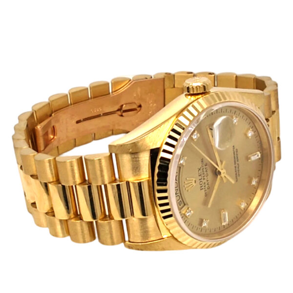 18K Yellow Gold Rolex Day-Date 36 Diamond 18238