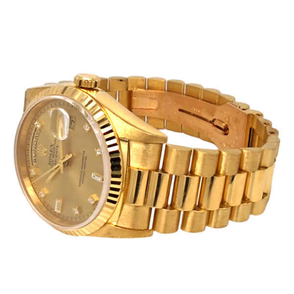 18K Yellow Gold Rolex Day-Date 36 Diamond 18238