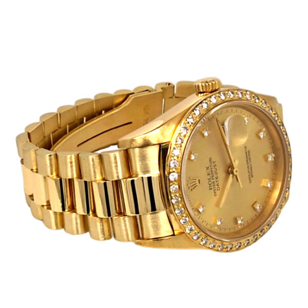 18K Yellow Gold Rolex Datejust Diamond 16018
