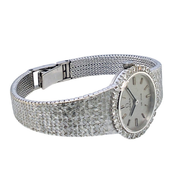 18K White Gold Omega De Ville Vintage Diamond