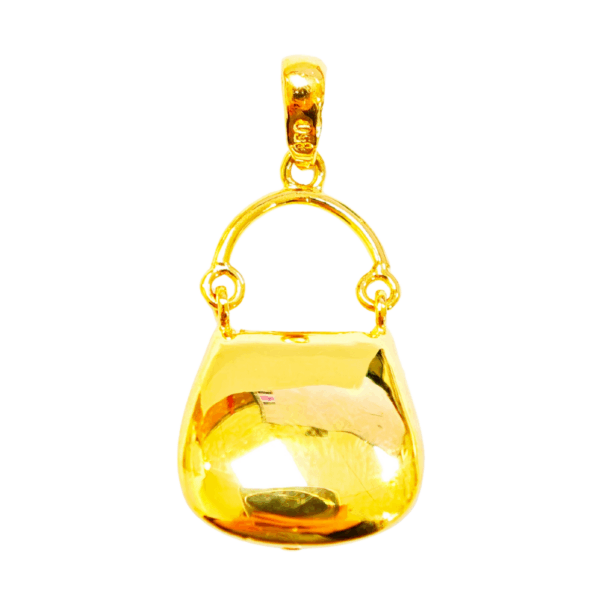 Yellow Gold Diamond Pendant 2 Tone