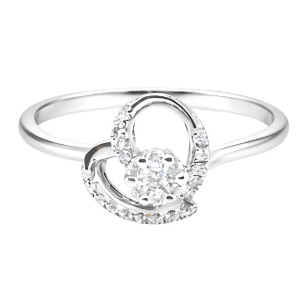 18K White Gold Diamond Ring