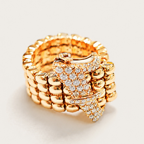18K Rose Gold Diamond Ring