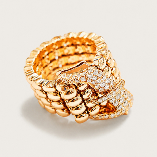 18K Rose Gold Diamond Ring