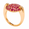 18K Rose Gold Pink Sapphire Ring
