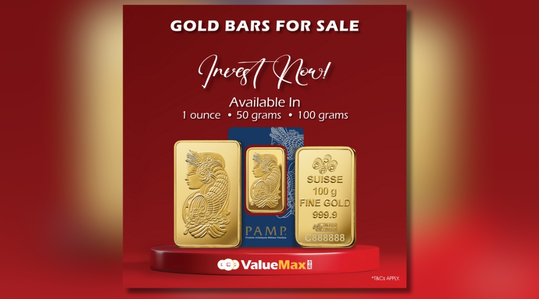 PAMP gold bar available at ValueMax Waterloo Street Singapore