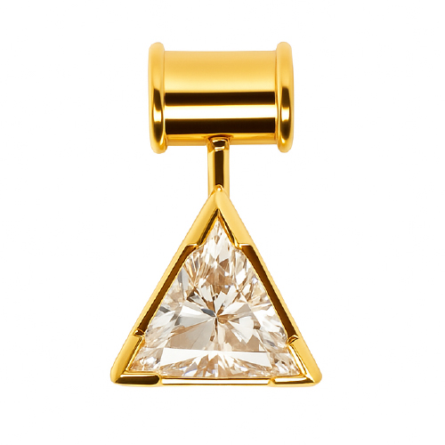 18K Yellow Gold Diamond Pendant