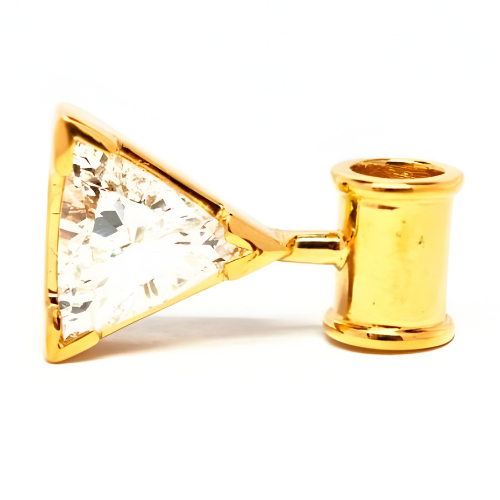 18K Yellow Gold Diamond Pendant