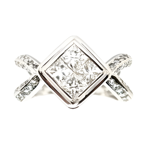 18K White Gold Diamond Ring