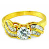 20K Yellow Gold Diamond Ring