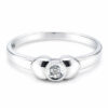 18K White Gold Diamond Ring