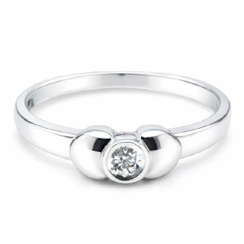 18K White Gold Diamond Ring