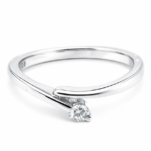 18K White Gold Diamond Ring