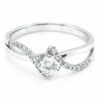 18K White Gold Diamond Ring