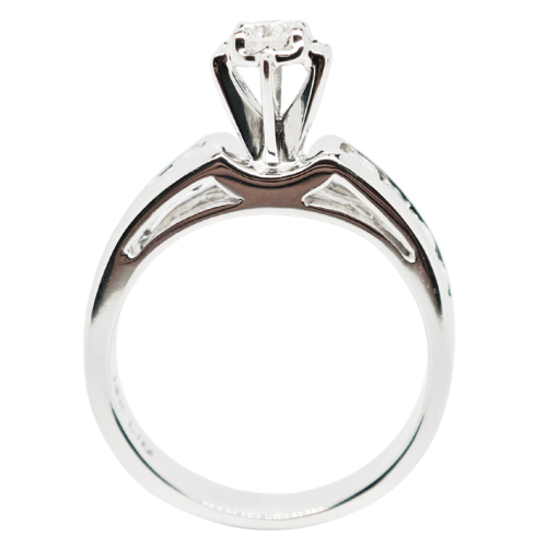 14K White Gold Diamond Ring