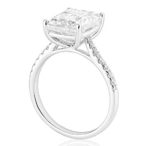 18K White Gold Lab Grown Diamond Ring