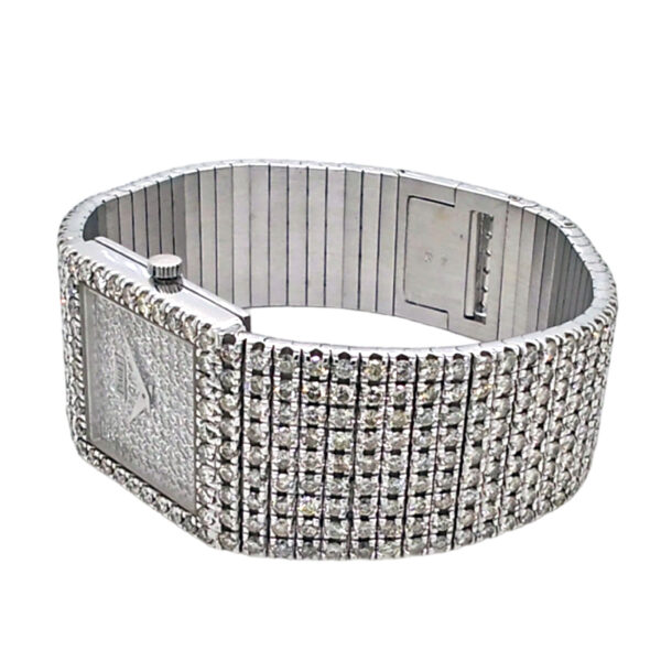 18K White Gold Piaget Diamond Set Bracelet