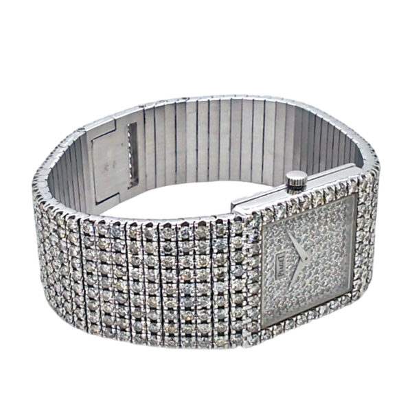 18K White Gold Piaget Diamond Set Bracelet