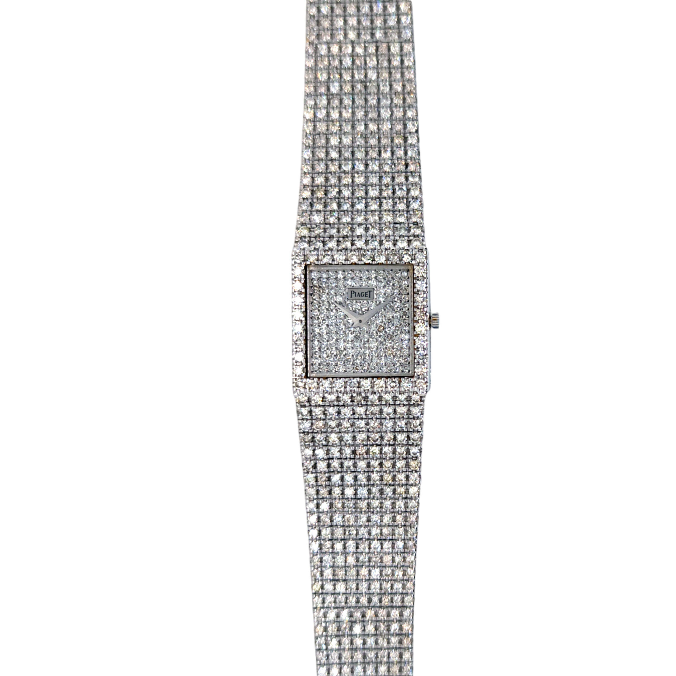 18K White Gold Piaget Diamond Set Bracelet