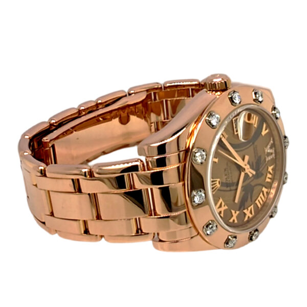 18K Rose Gold Rolex Lady-Datejust Pearl Master Diamond 81315