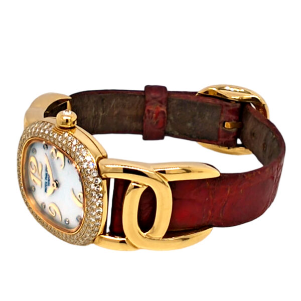 18K Yellow Gold Patek Phillippe Golden Ellipse Diamond & Mop