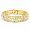 850 Yellow Gold Diamond Bangle 2 Tone