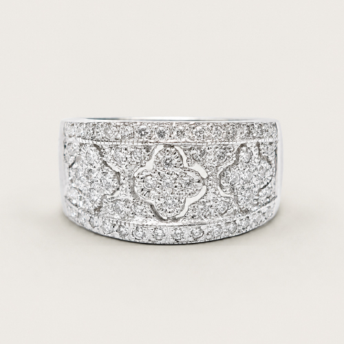 18K White Gold Diamond Ring