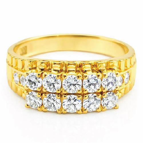 18K Yellow Gold Diamond Ring