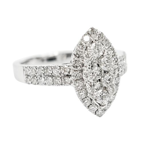 18K White Gold Diamond Ring