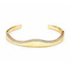 18K Yellow Gold Diamond Bangle 2 Tone